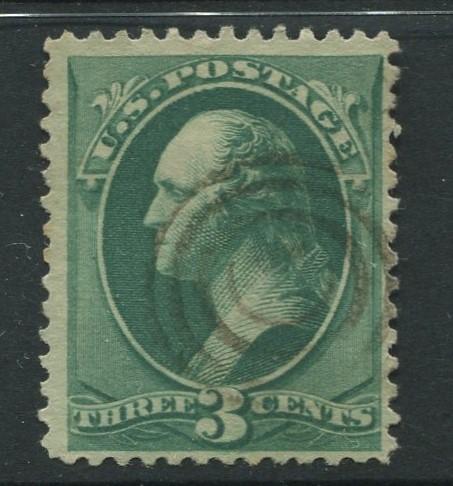 USA - Scott 184 - Washington - Used - 1879 - Single 3c Stamp