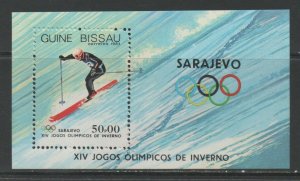 Thematic Stamps Sports - GUINEA BISSAU 1983 WINTER OLY MS mint