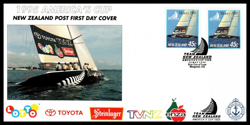 New Zealand 1277 Sailboats U/A FDC