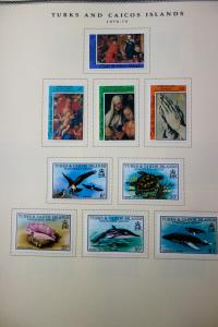 Turks & Caicos Mint Stamps 1900-1980's Collection in Album