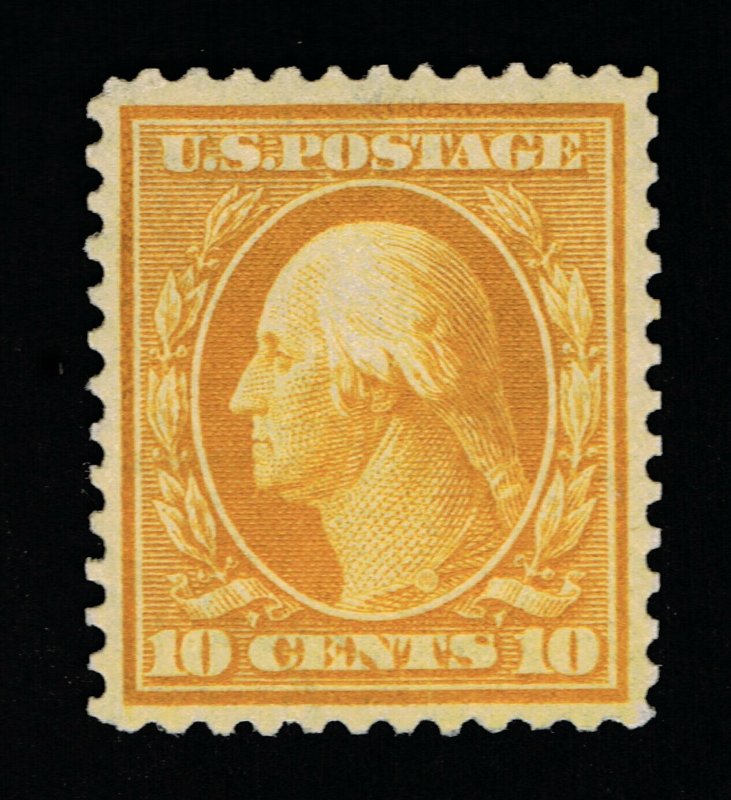 AFFORDABLE GENUINE SCOTT #381 VF-XF MINT OG NH 1911 YELLOW PERF-12 SL-WMK #12268