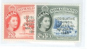 Somaliland Protectorate #142-3 Unused Single (Complete Set)