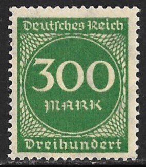 GERMANY 1922-23 300m Green Inflation Issue Sc 231 MNH