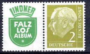 Germany Bund Scott # 702, label R5, mint nh, se-tenant, W9