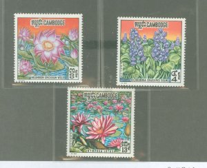 Cambodia (Kampuchea) #231-33 Unused Single (Complete Set) (Flowers)