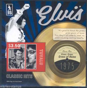 TUVALU  2012 ELVIS PRESLEY 35th MEMORIAL ANNIVERSARY CLASSIC HITS  S/S I  NH