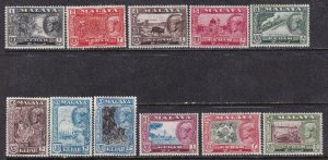 Malaya - Kedah 1959-1962 SC 95-105 MLH Set 