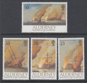 Alderney 65-68 Sailing Ships MNH VF