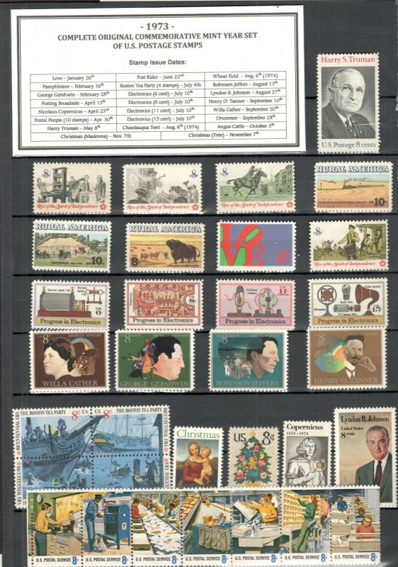 1970-1979 Complete Commemorative Decade Stamp Set All Mint/nh FREE SHIPPING