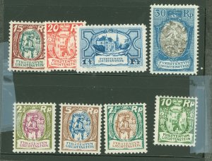 Liechtenstein #74-81  Single (Complete Set)