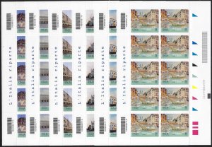 2021 Italia Tourist Italy restarts MS 6v. MNH