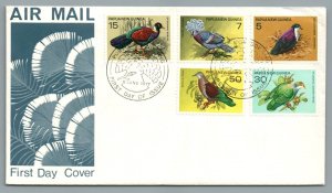 ABRO Stamps Papua New Guinea 465-69 FDC BIRDS