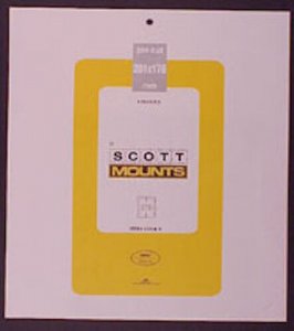 Scott/Prinz Pre-Cut Souvenir Sheets Small Panes Stamp Mounts 201x176 #1026 Black