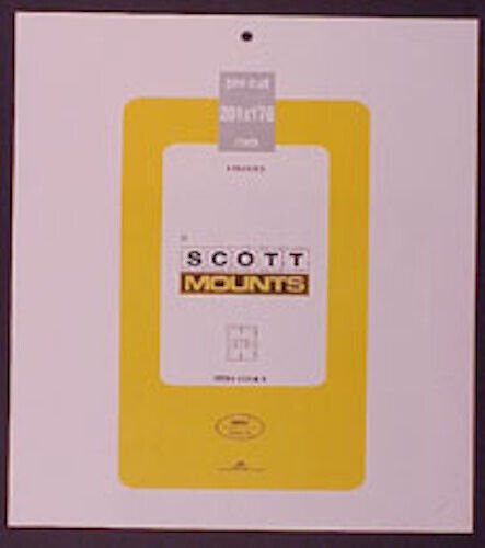 Scott/Prinz Pre-Cut Souvenir Sheets Small Panes Stamp Mounts 201x176 #1026 Black