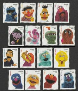 US 5394a-5394p 5394 Sesame Street forever set (16 single stamps) MNH 2019 