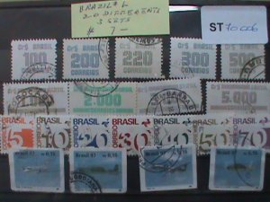 BRAZIL STAMP:VERY OLD 20 DIFFERENT IN 3 SETS OF SURCHARGE - AIR PLANE USED #L