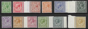 GB 187-200  1924   set 12   FVF  NH