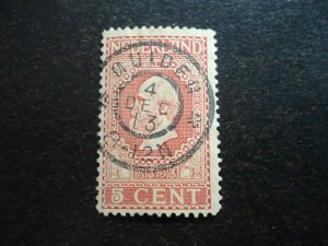 Stamps - Netherlands - Scott# 92 - Used Part Set of 1 Stamp