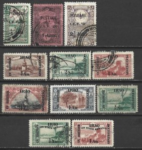 COLLECTION LOT 7480 MESOPOTAMIA 11 STAMPS 1918+