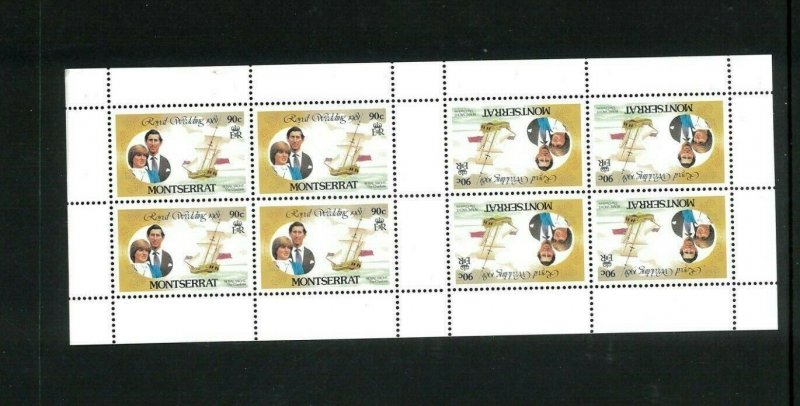 Wholesale Lot Prince Charles & Diana Wedding #'465 Mini Sheet of 8. Cat.50.40