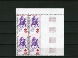 New Caledonia 1976 Sc#C132 Montreal Olympics Block of 4 MNH