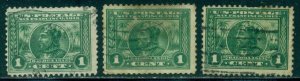 SCOTT # 397, USED, FINE, 3 STAMPS, GREAT PRICE!