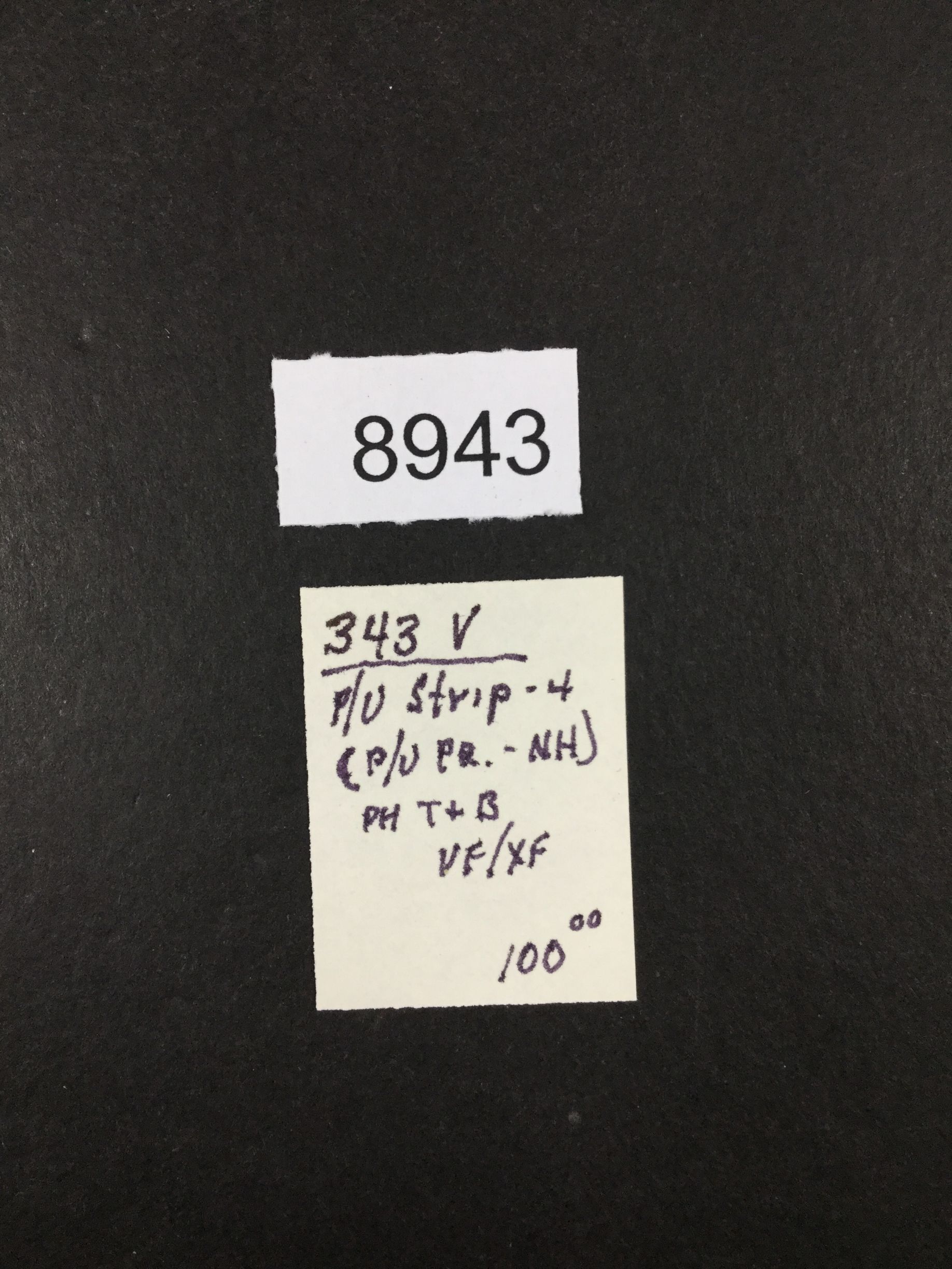 US Stamps 343v Pasteup Strip Imperf Coil Mint OG LH LOT C 8943