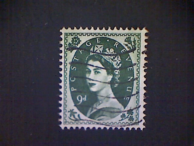 Great Britain, Scott #365, 1959, used (o), Wilding: Queen Great Britain, Scott #365, 1959, used (o), Wilding: Queen