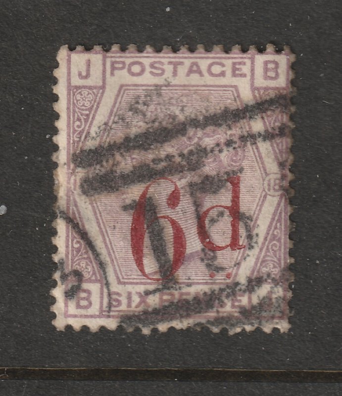 Great Britain a QV 6d on 6d from  1883