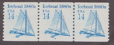 US #2134 Iceboat MNH PNC3 Plate #4