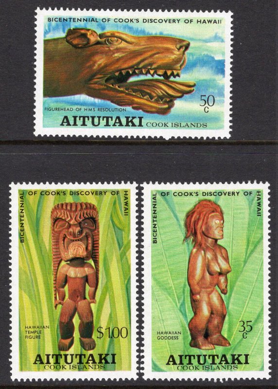 Aitutaki 160-162 MNH VF