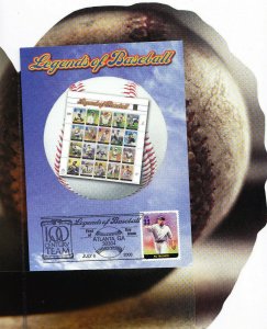 USPS 1st Day Ceremony Program #3408o Legends of Baseball Pie Traynor 2000