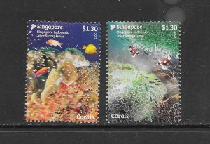 SINGAPORE #1857-8 MARINE LIFE MNH