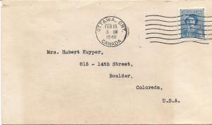 Canada #276  FDC 2-16-1948