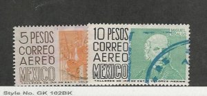 Mexico, Postage Stamp, #C296-C297 Used, 1964-66 Airmail