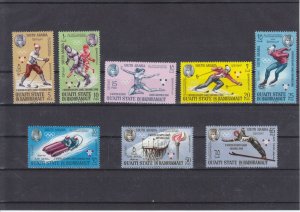 1967 - Qu'aiti State in Hadhramaut - Winter Olympics Grenoble Complete Set MNH