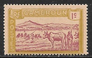 Cameroun 170: 1c Herder and Cattle, Sanaga River, MH, F