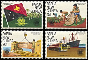 Papua New Guinea 580-583, MNH, Commonwealth Day