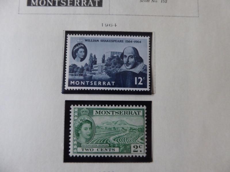 Montserrat 1903-1954 Mint/Used Stamp Collection on Scott Int Album Pages