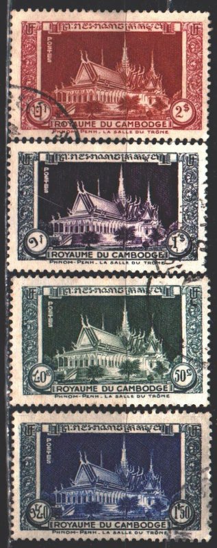 Cambodia. 1951. 5-13 of the series. Palace. USED.