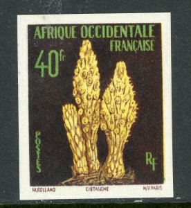French Colony 1958 French West Africa Flowers #121 IMPERF MNH H276 ⭐⭐