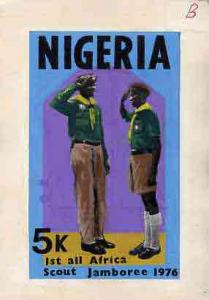 Nigeria 1977 First All Africa Scout Jamboree - original h...