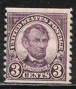 USA 600: 3c Lincoln, used, F