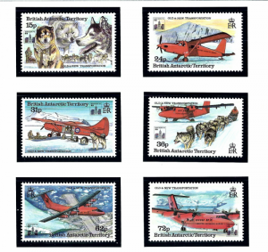 Brit Ant Terr 224-29 MNH 1994 overprint on Transportation Set