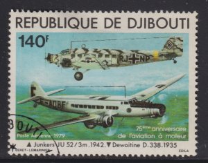 Djibouti C124 Junkers JU-52 and Dewoltine D·338 1979