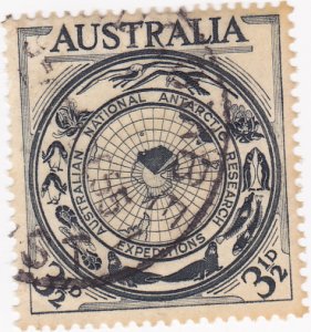 Australia - 1954 - Aust. Antarctic Research - 3 1/2d- Used