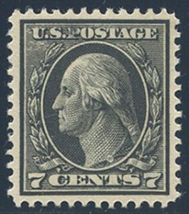 US Scott #407 Mint, XF, Hinged, PSAG (Graded 90)