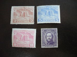 Stamps - Paraguay - Scott# 442, 467-469 - Mint Hinged Partial Set of 4 Stamps