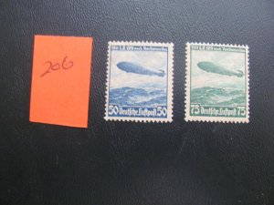 Germany 1938 MNH SC C57-58 Y SET VF 55 EUROS (206) NEW COLLECTION