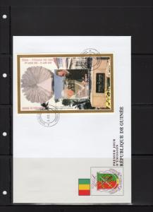 Guinea 1998 Pope John Paul II & Fidel Castro SS Perforated . YT # 127  FDC